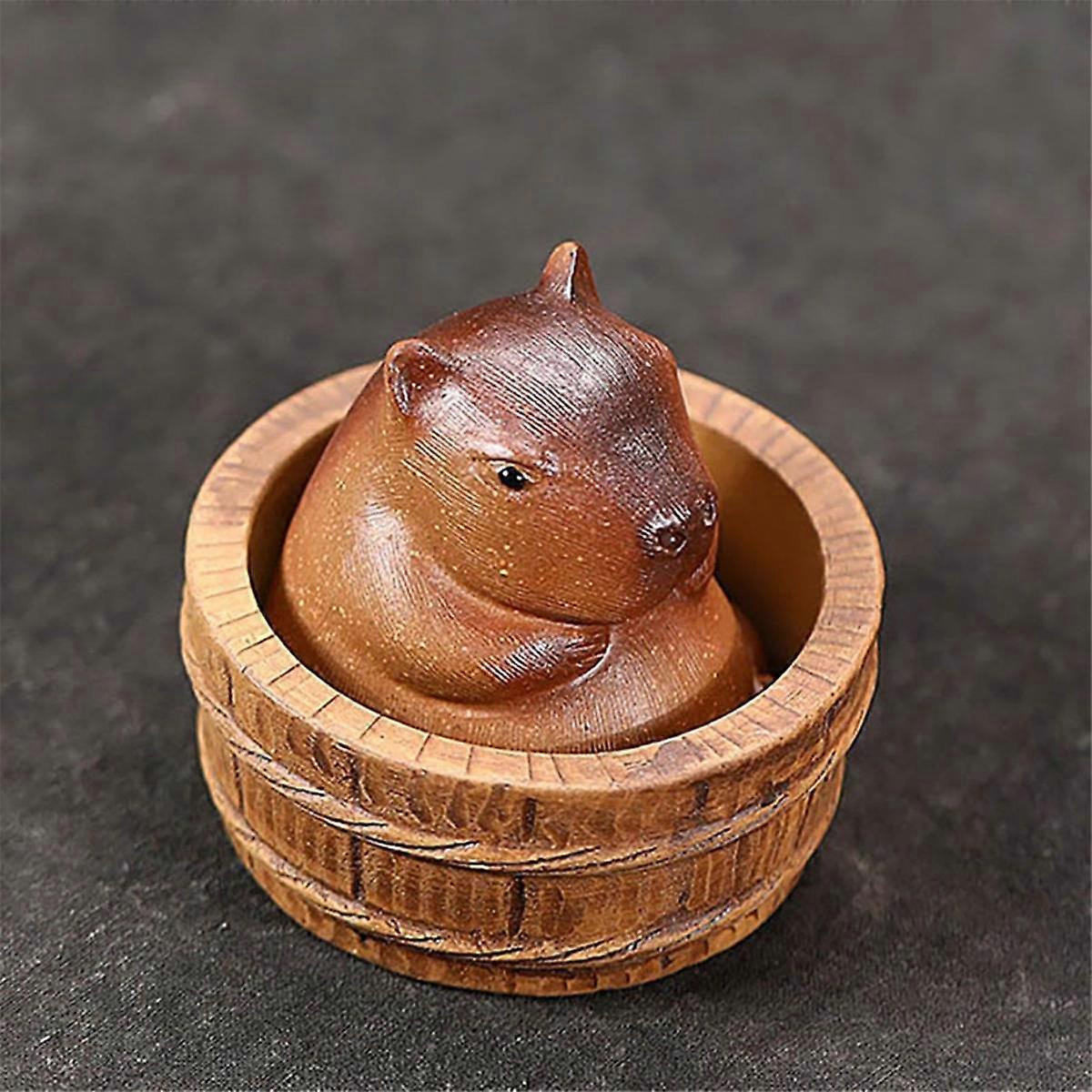 Figurine Résine Capybara 10 Mini Capybaras En Résine - Déco Gâteaux, Maisons Poupées | Figurines Animaux Mignons Décoration Miniature Créative