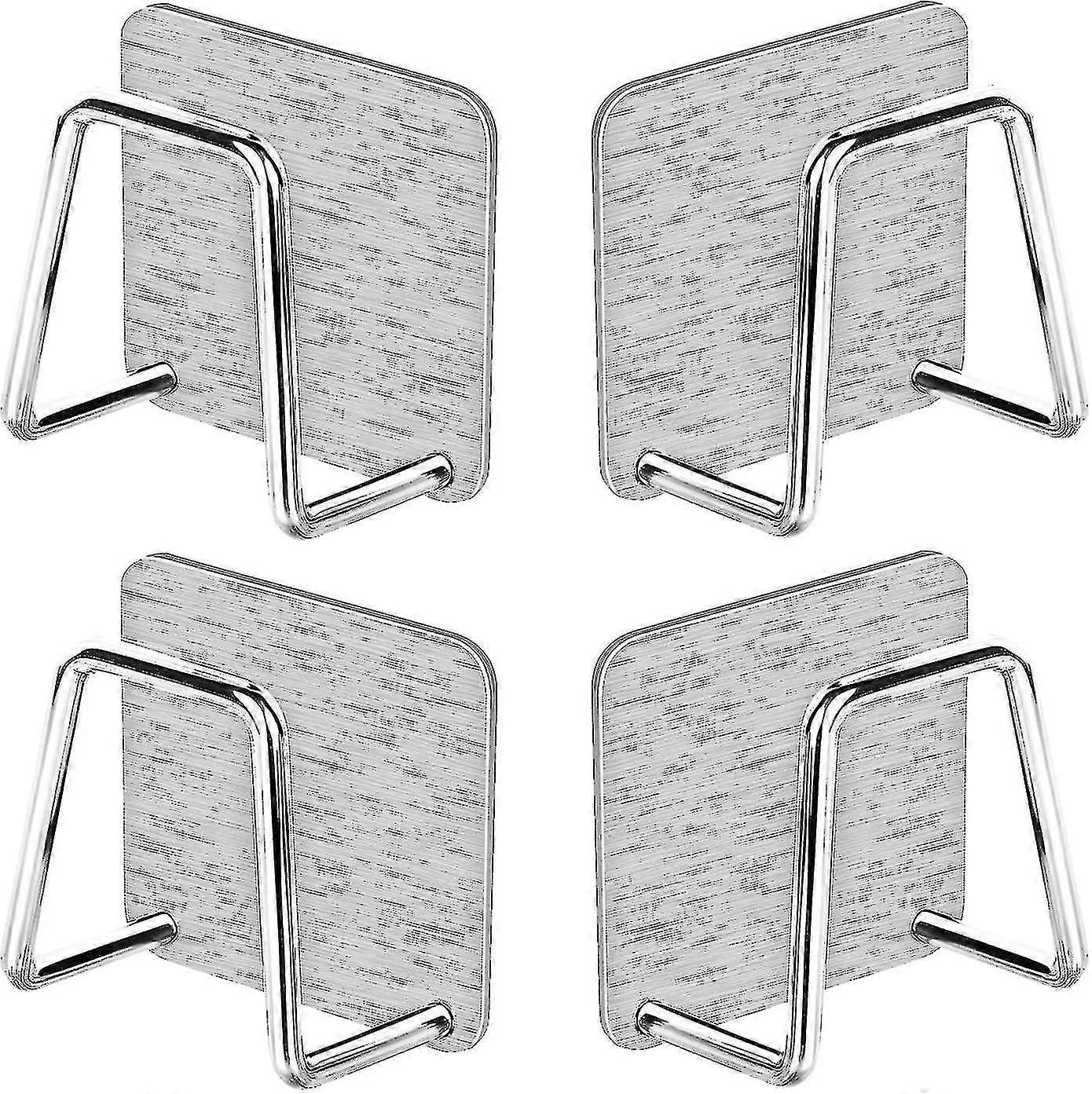 4pcs Sponge Holde 304 Stainless Steel Rustproof And Waterproo