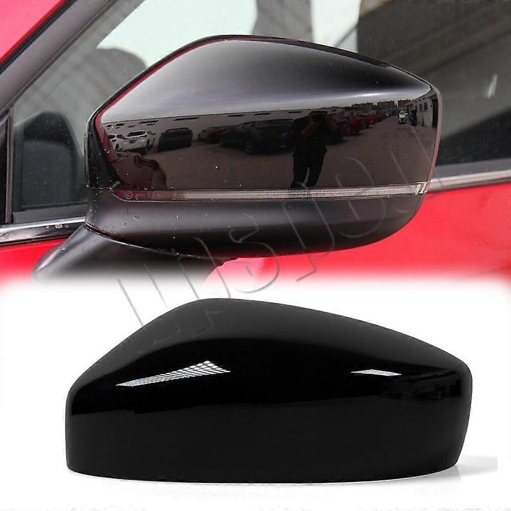 Black Left Driver Side Car Rearview Mirror Cap Cover For Mazda CX-5 CX5 2017-20