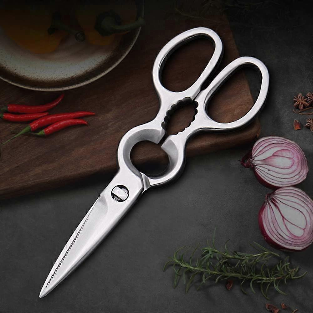 Kitchen ScissorsMulti-Purpose ScissorsVersatile Kitchen ScissorsDetachable Stainless Steel Blade, Built-In Corkscrew And NutcrackerSuitable For Cuttin
