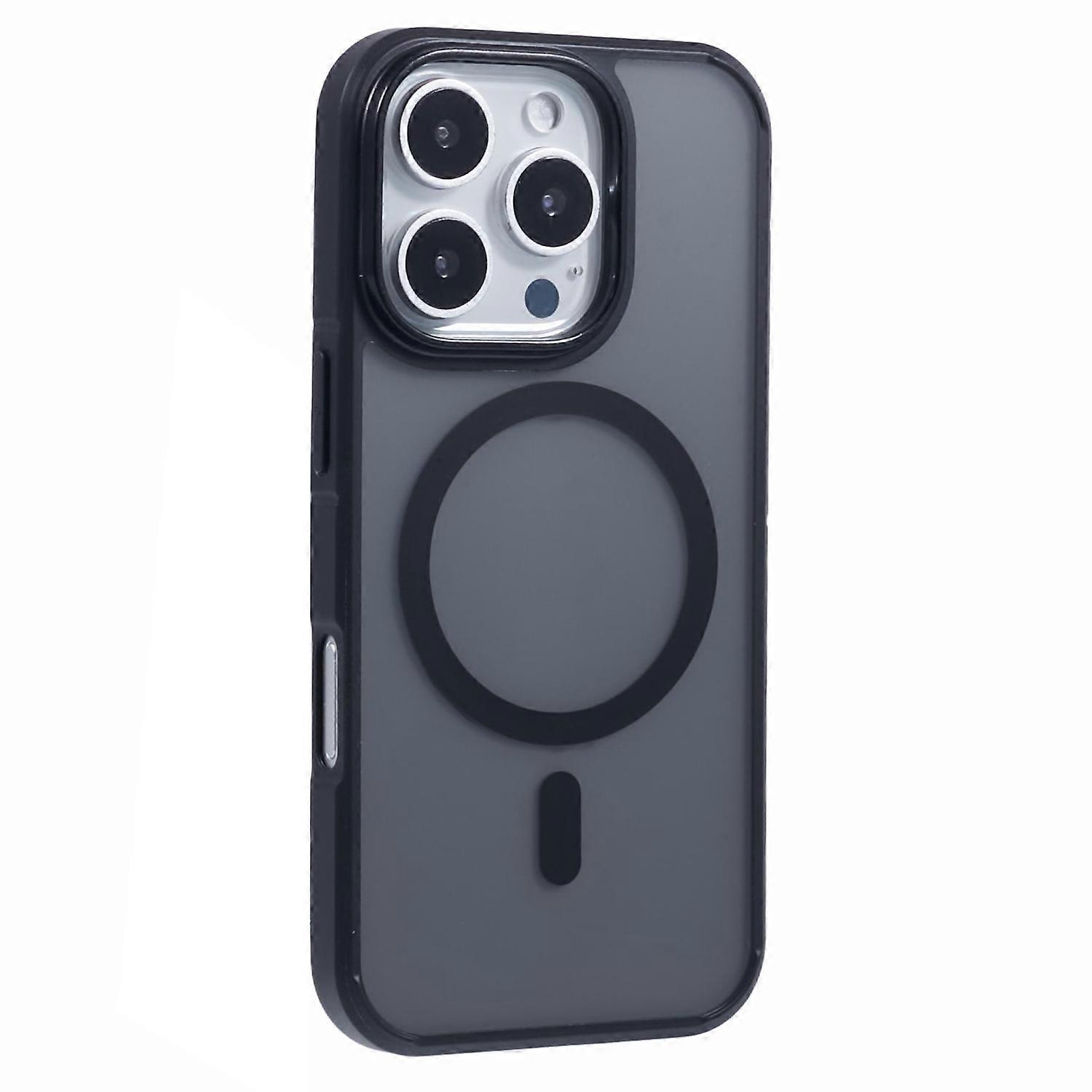 Coque X-LEVEL pour iPhone 16 Pro Max compatible avec MagSafe PC+TPU Matte - Noir