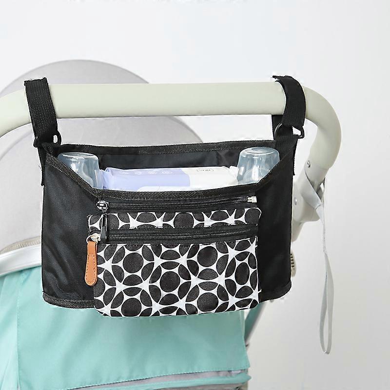 Universal Baby Stroller Organizer for Moms. Diaper Storage, Secure Straps, Detachable Bag, Pockets for Phone, Keys, Toys. Compact Design Fit All Strol