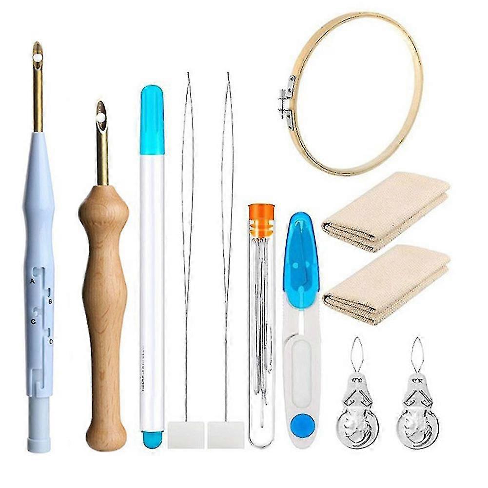 Diy Punch Embroidery Needle Kit Multipurpose Magic Sewing Knitting Accessories