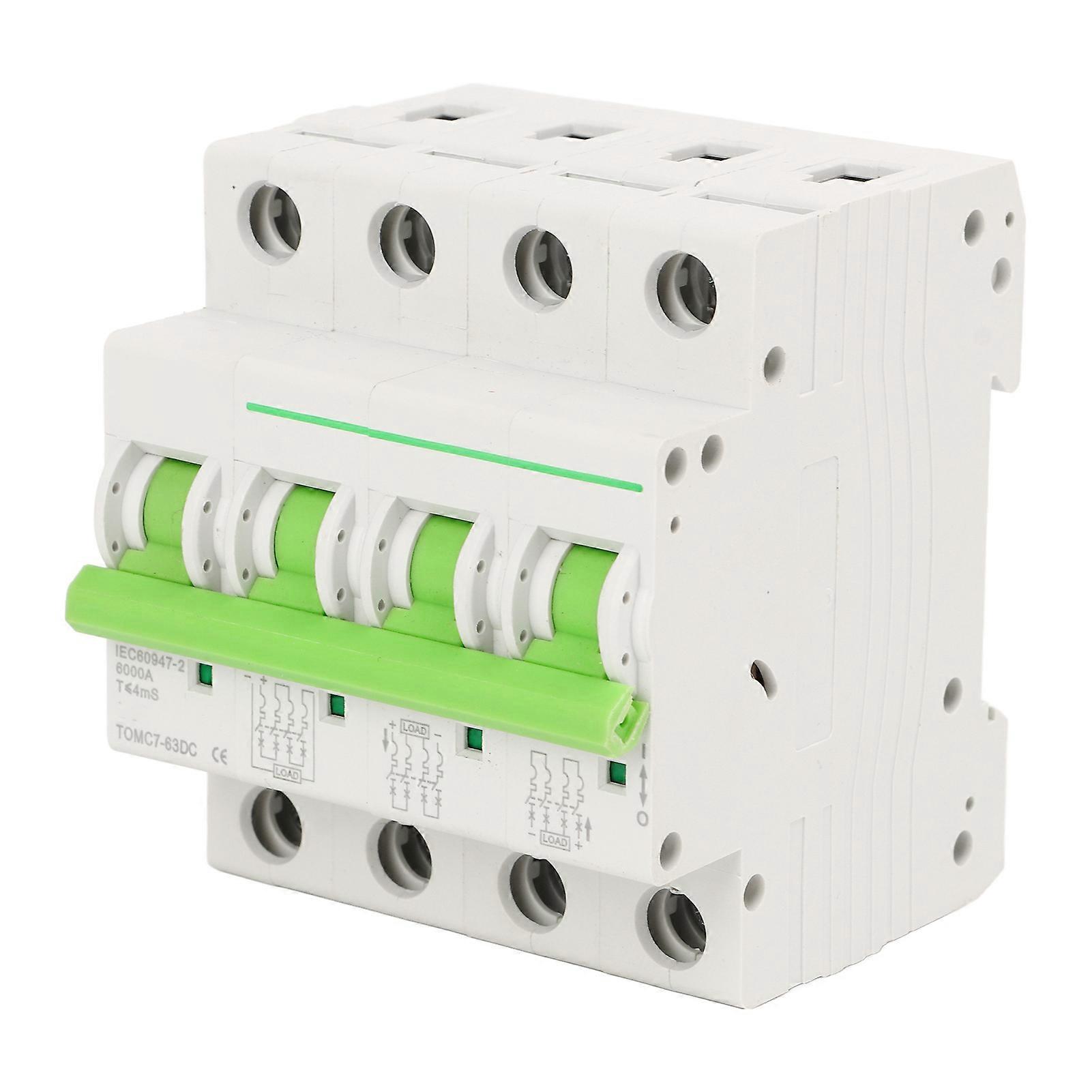 4P Solar PV Circuit Breaker Security Protecting Reliable Stable MCB Miniature Circuit Breaker 1000V 16A