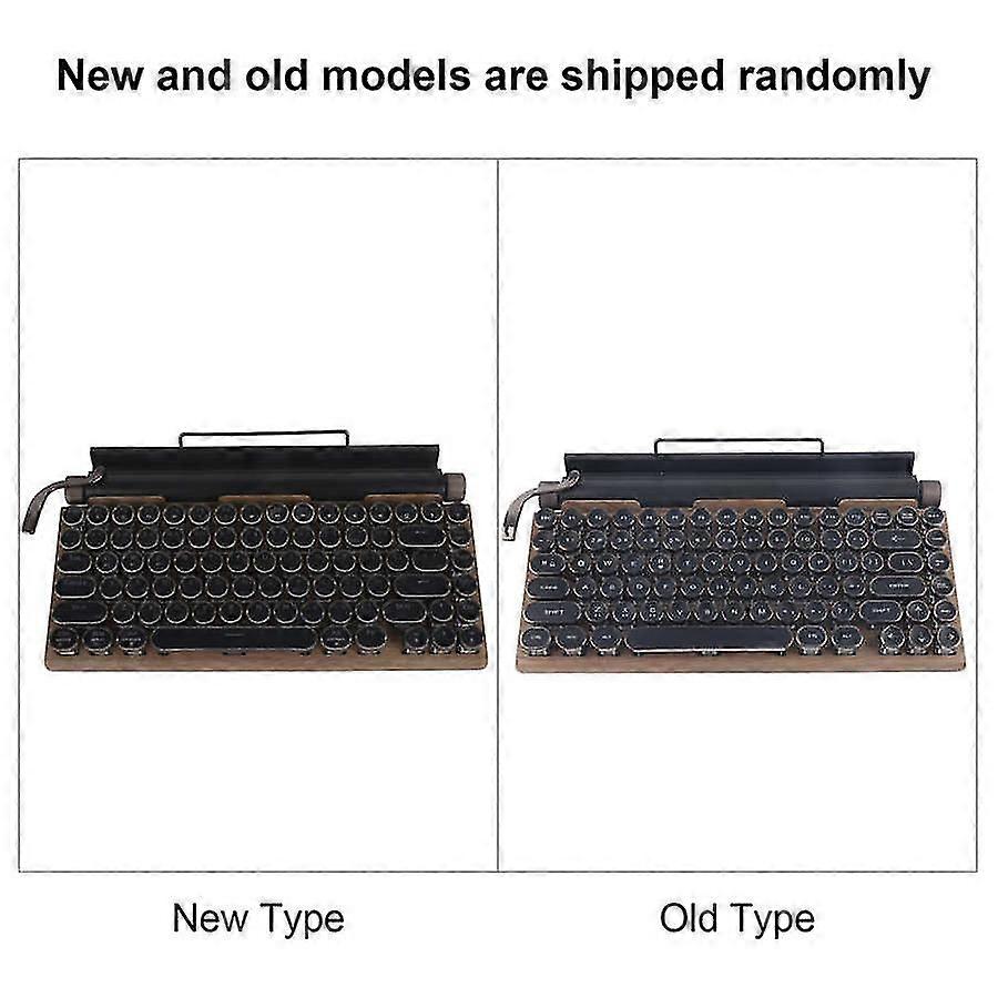 Retro typewriter keyboard 83 keys support wireless mechanical keyboards computer keyboard gamer for laptop pc gaming keyboards