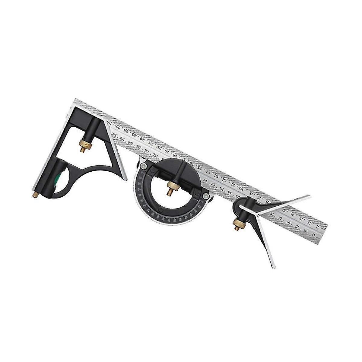 Acier inoxydable Mobile Combination Angle Ruler Angle Ruler Menuiserie 90 degrés 45 degrés Angle Ru