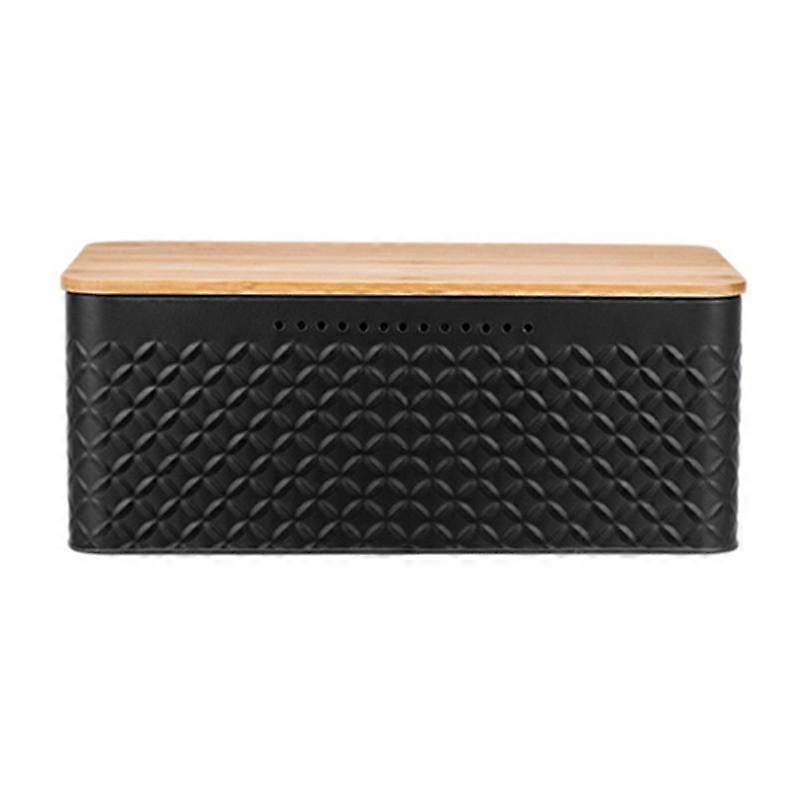 Bread Bin,Innovative Bread Box Thanks to Carbon Coating,with Integrated Ventilation Holes,Including