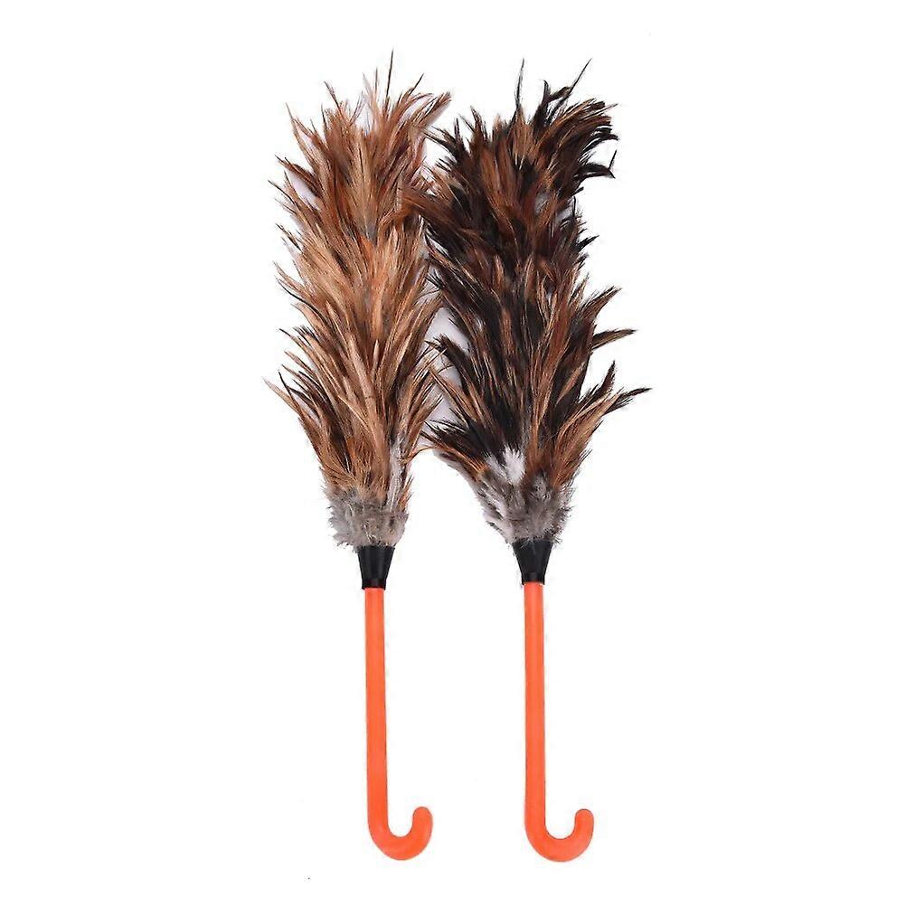 1pc Magic Chicken Feather Duster Household Dusting Tool Practical Anti Static Car Window Long Cleaner Duster Random Color