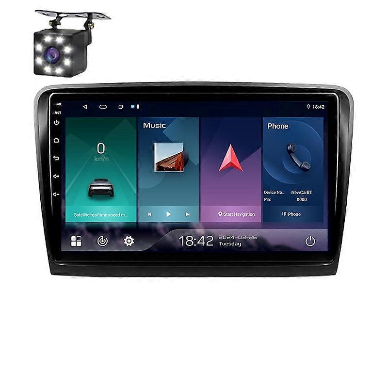 For Skoda Superb 2 B6 2008 - 2015 Car Radio Wireless Carplay Navigation Android Auto GPS