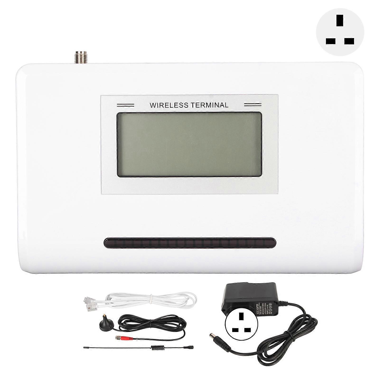 GSM Fixed Wireless Terminal with Screen 4G Quad Band Strong Signal Reception Caller ID RJ11 Port GSM Caller 100240V UK Plug