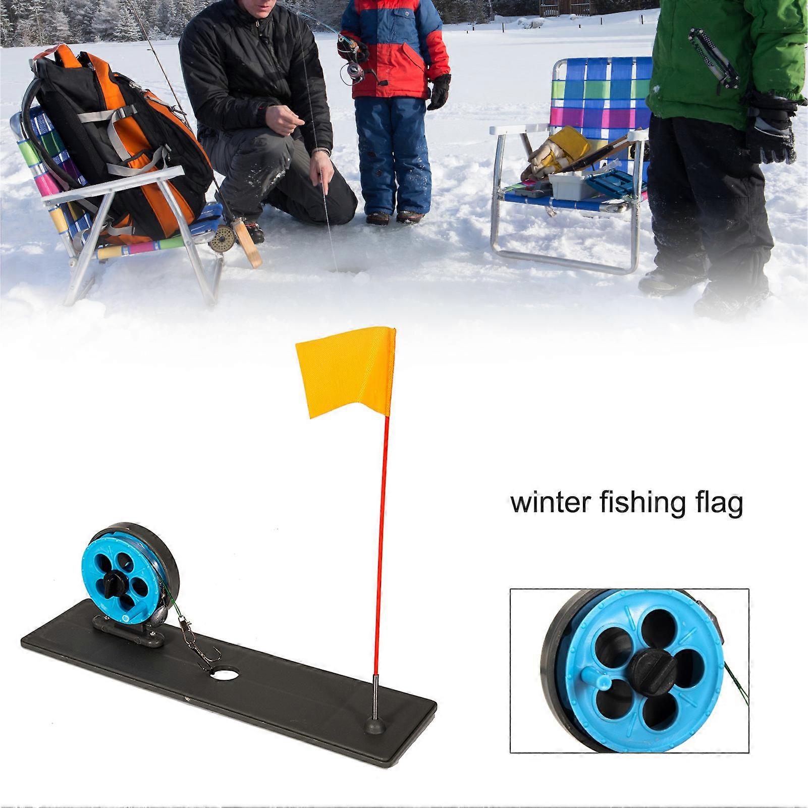 Portable Snow Ice Fishing Flag Hand Free Ice Fishing Ice Fishing Tools for Outdoor Fishing Enthusiasts