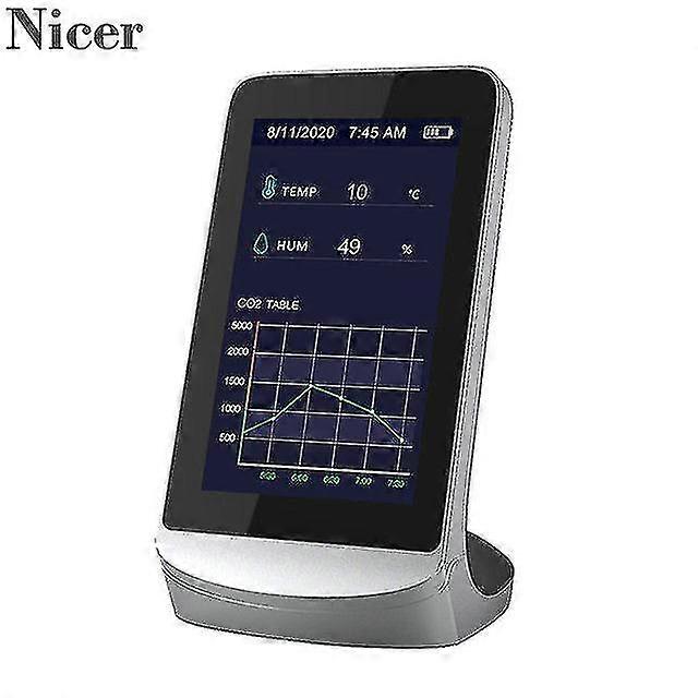 4.3 Inch Digital Lcd Display Co2 Detector Air Carbon Dioxide Detector Air Quality Monitor Professional Meter Co2 Concentration