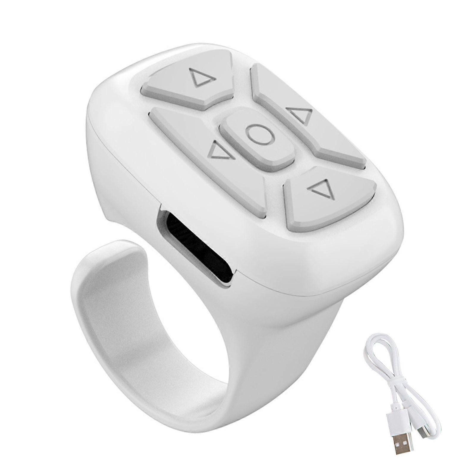 Portable Ring Remote Control Universal Browsing For Phone -compatible Rechargeable Video Page Turner Scrolling Wireless