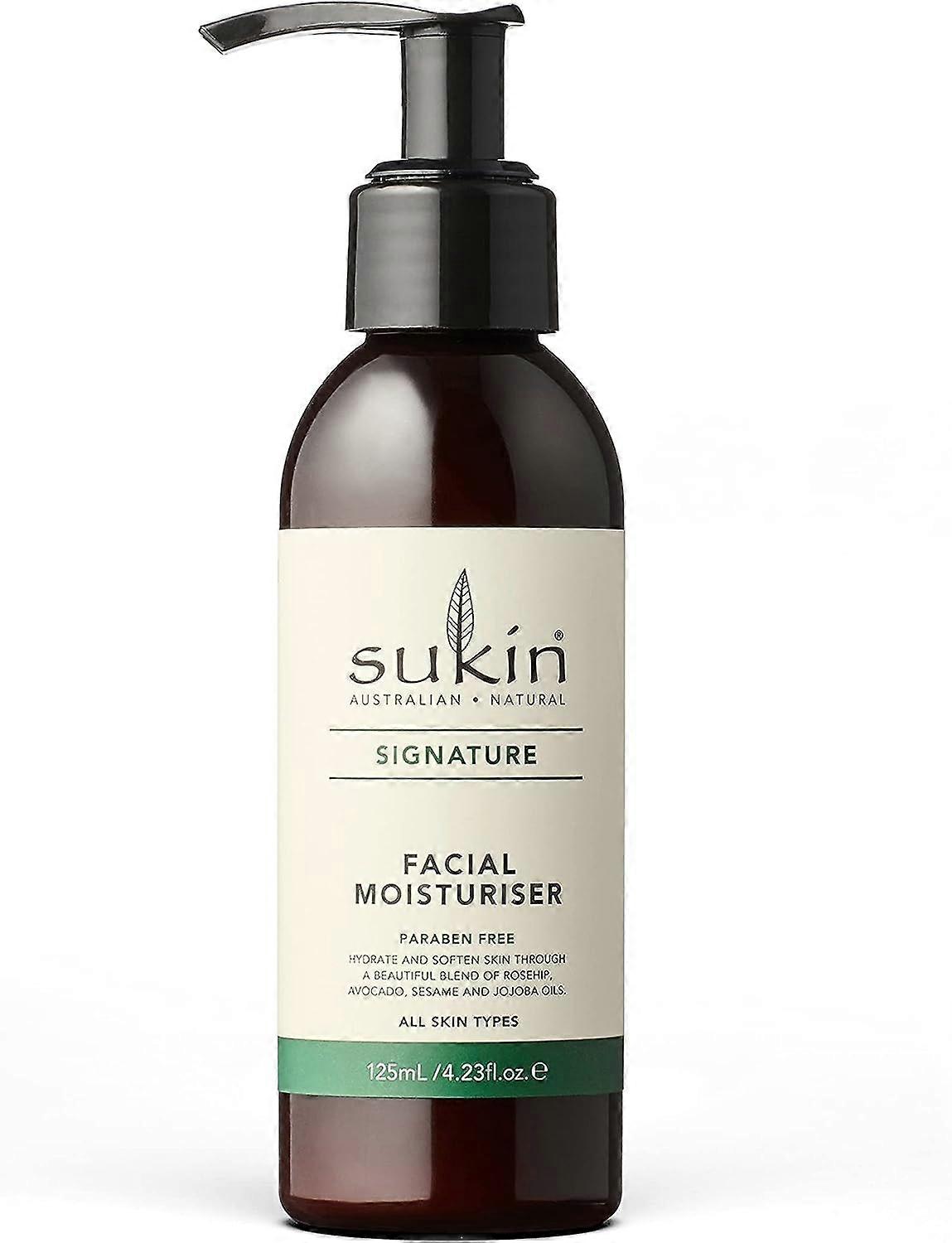 Sukin Facial Moisturiser Pump, 125ml