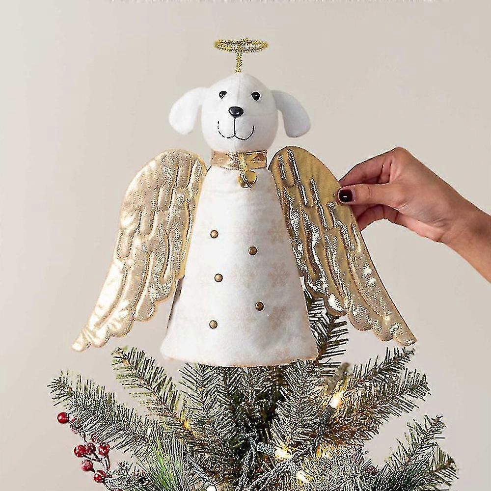 En Dog Xmas Tree Topper Ornt R