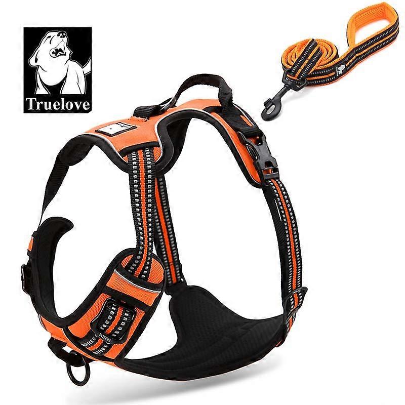 No Pull Dog Harness And Leash Set Reflective Soft Padded Chihuahua Vest Harness Leash For Dog Drop