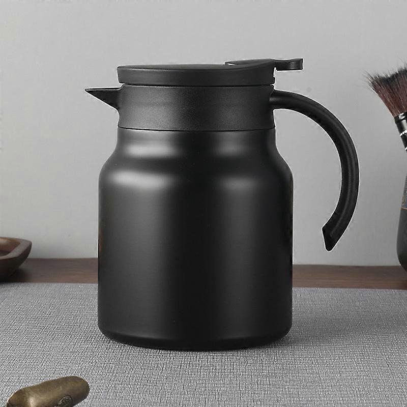 Bouilloire portative en acier inoxydable, théière à double couche avec écran filtrant