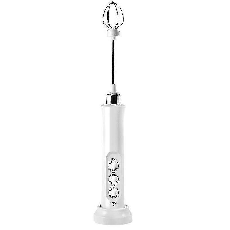 Electric Milk Foam Maker Handheld Rechargeable Frothing Portable