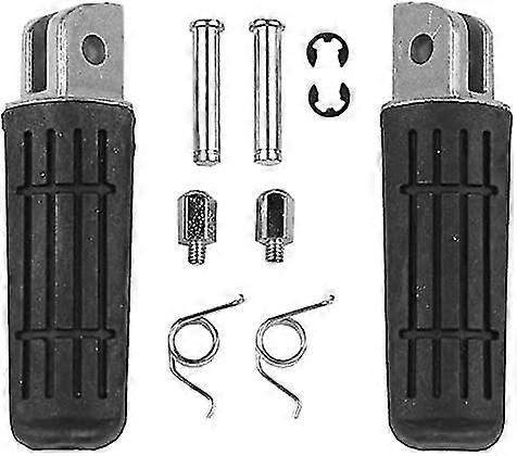Yamaha Yzf1000 R1 Fz6r Fz6 Fjr1300 Front And Rear Pedals Front And Rear Pedals Small Pedals (1set, Black+ Silver)