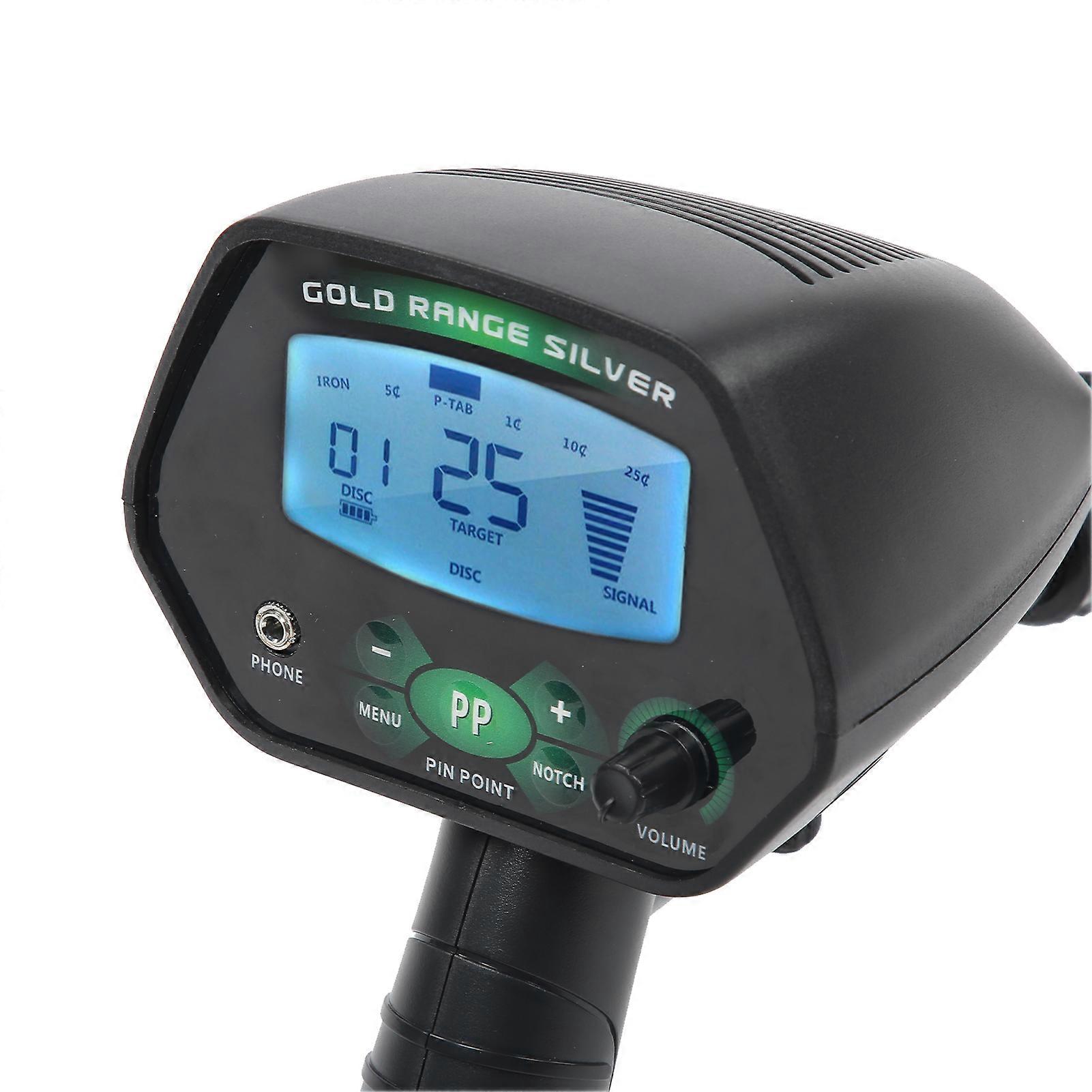 Portable Underground Metal Detector High Sensitivity Gold Finder Detecting Tool LCD Display with Earphone
