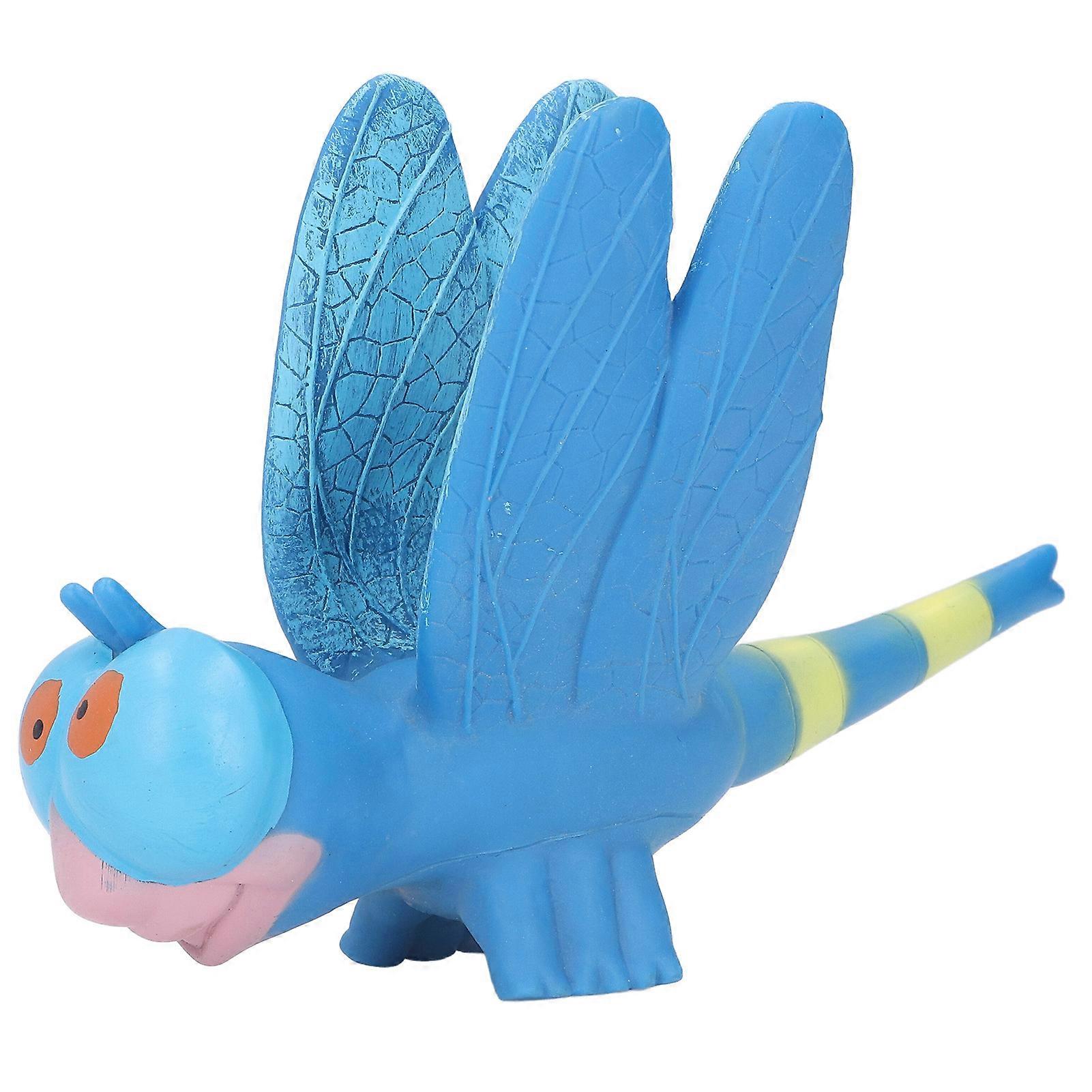 Cartoon Dragonfly Model Lifelike Vivid Clear Texture Cute Blue Dragonfly Model Kids Toy for Above 3 Years Old