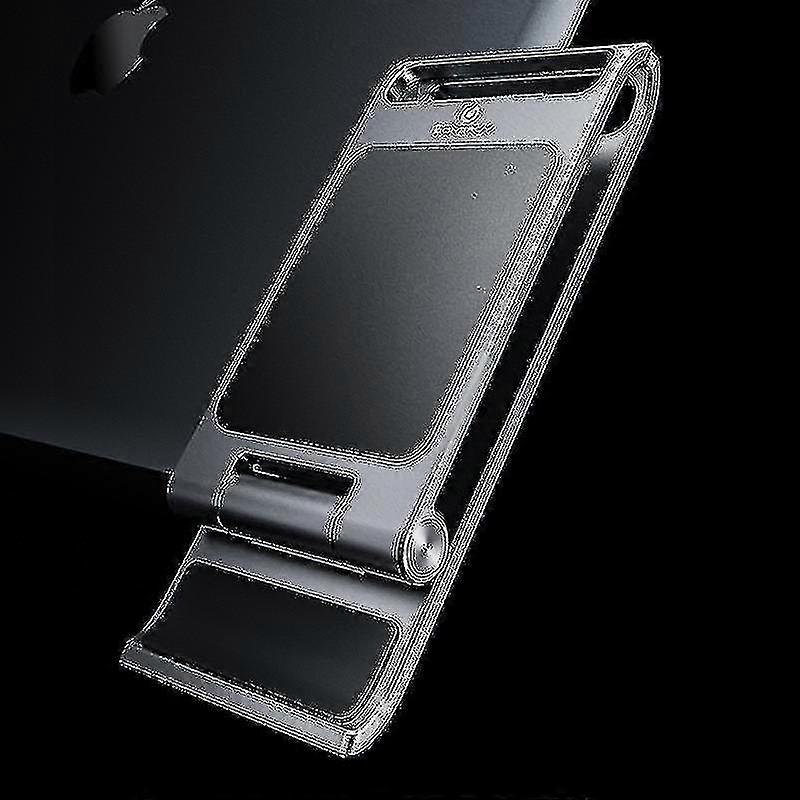 Tablet Holder Multifunctional Folding Desktop Lazy Phone Holder(silver)