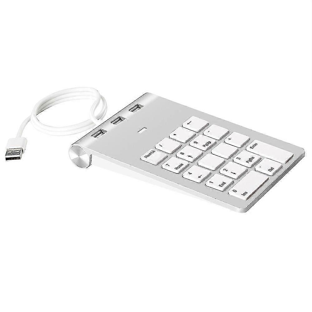 Mini 18keys Numeric Key Pad With 3ports Usb Hub For Laptop Desktop Pc
