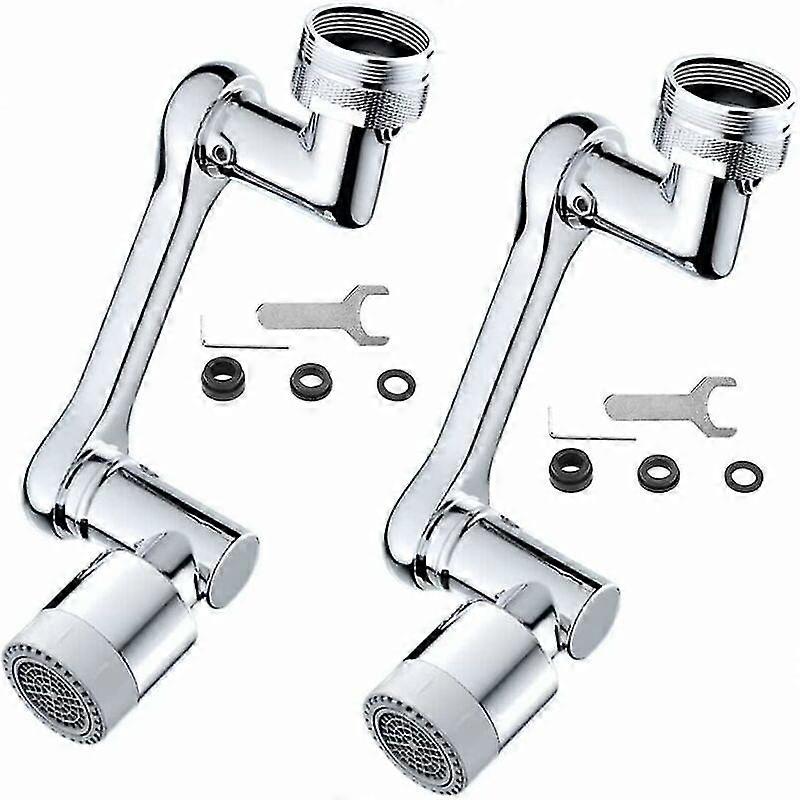2 Pack Universal 1080 Swivel Faucet Aerators, Swivel Extension, Universal Faucet Fan for Kitchen/Ba 2024