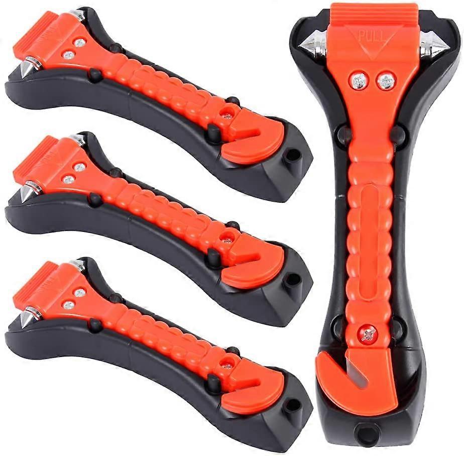 4PCS auton turvavasara, hätäpoistumistyökalu auton ikkunanmurtajalla ja turvavyöleikkurin pelastus