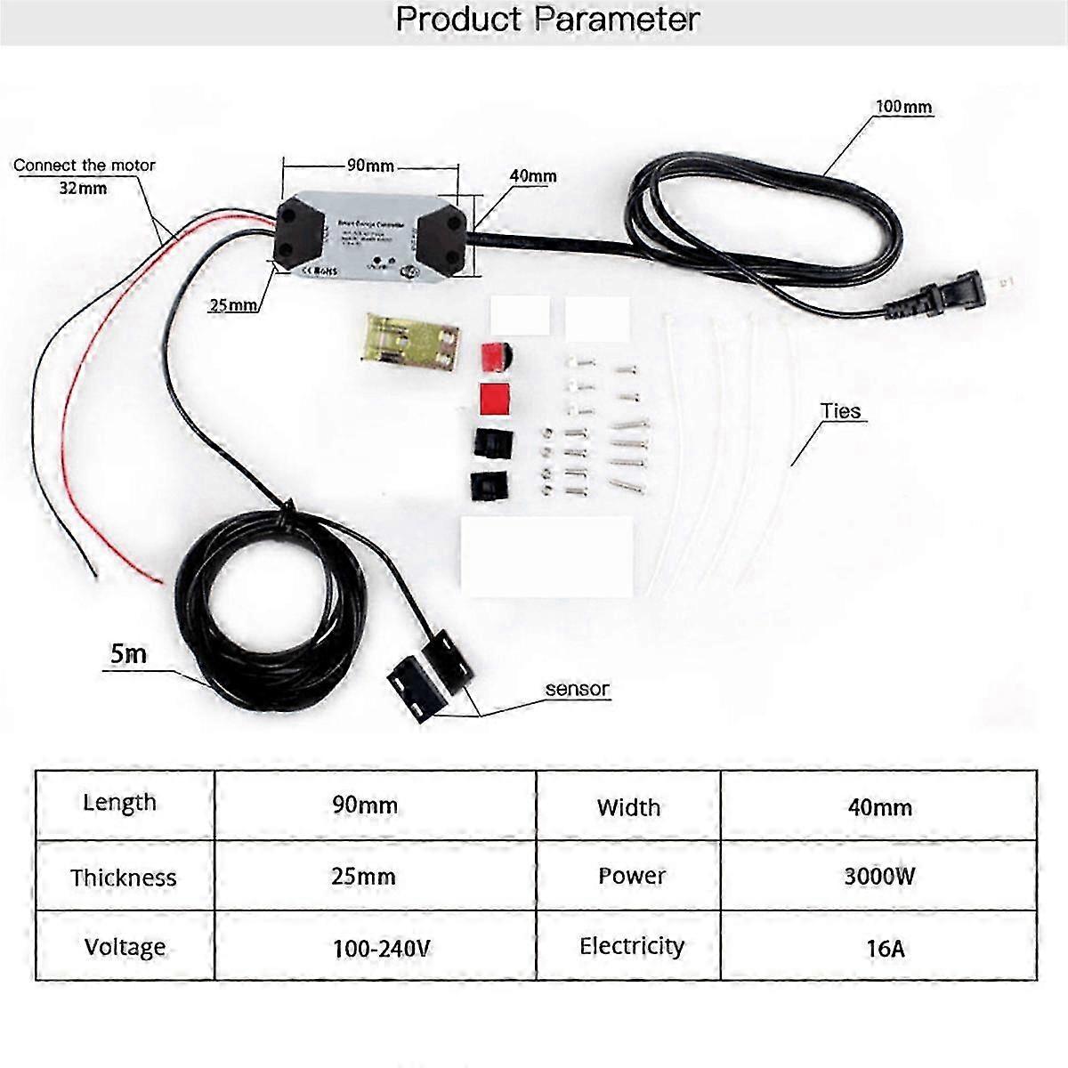 Tuya WIFI Smart Garagentoröffner Controller APP Sprachsteuerung Intelligenter Schalter Unterstützung Familie S