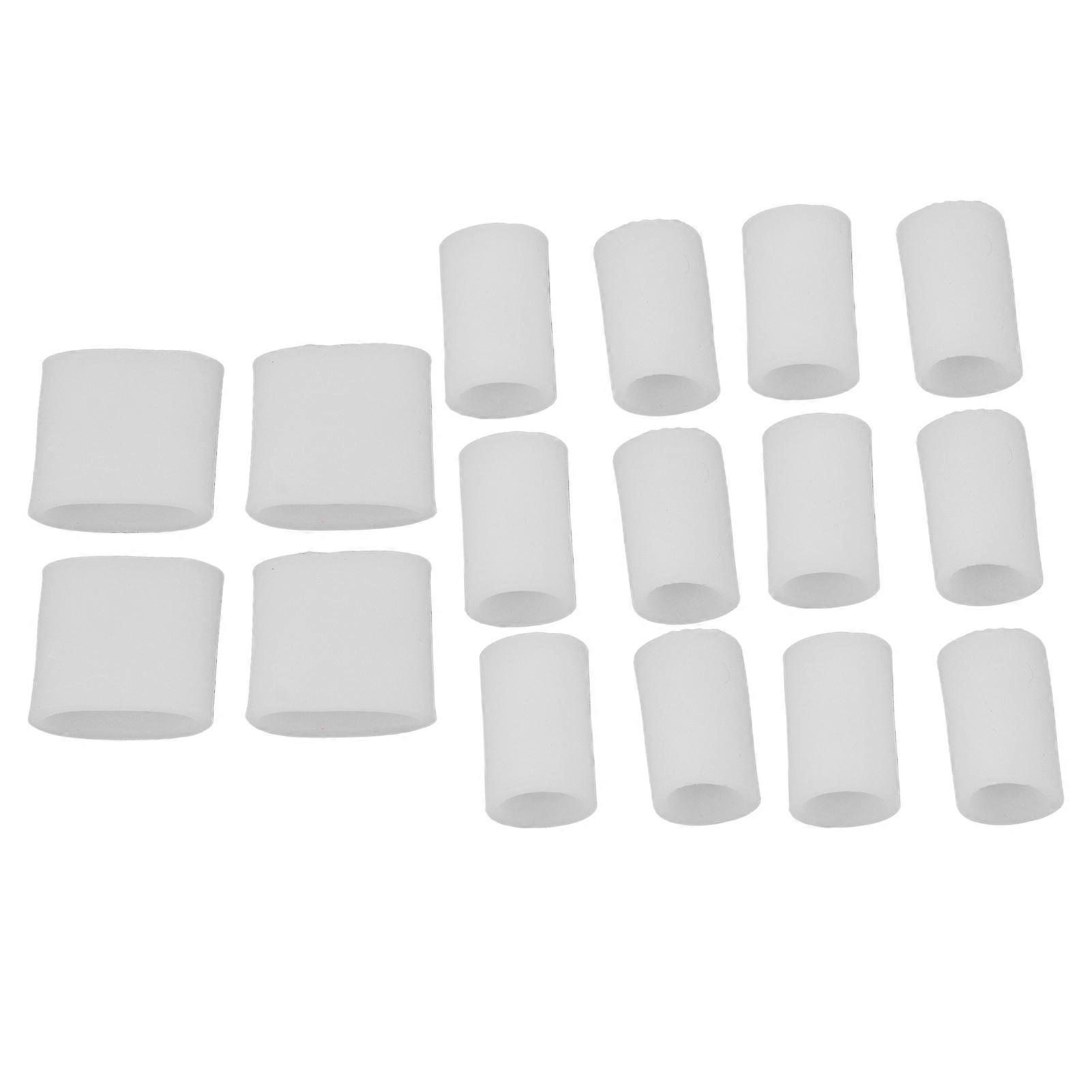 8 Pairs Toe Separator Spacer Silicone Bunion Corrector Straightener for Overlapping Toes Big Toe Alignment