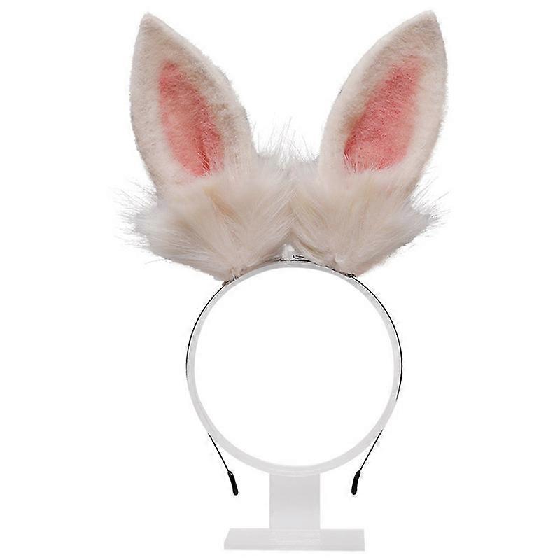 Plush Furry Bunny Headwear Artificial Rabbit Ear Headband Simulation