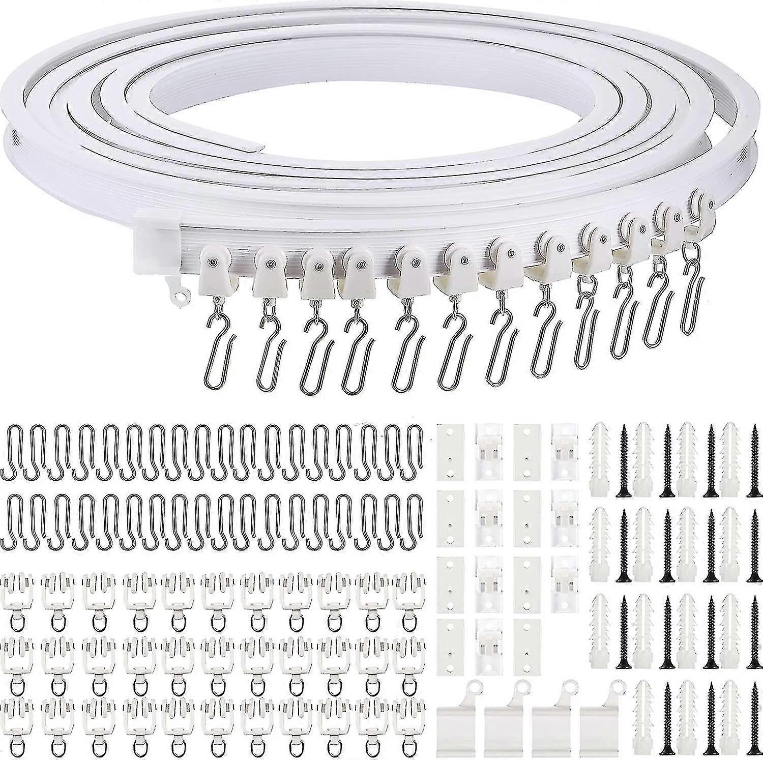 5 Meters Bendable Ceiling Curved Curtain Track Flexible Ceiling Curtain