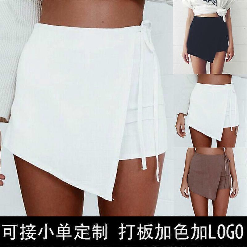 Women's Irregular Bandage Summer Short Skirts Thin Pants