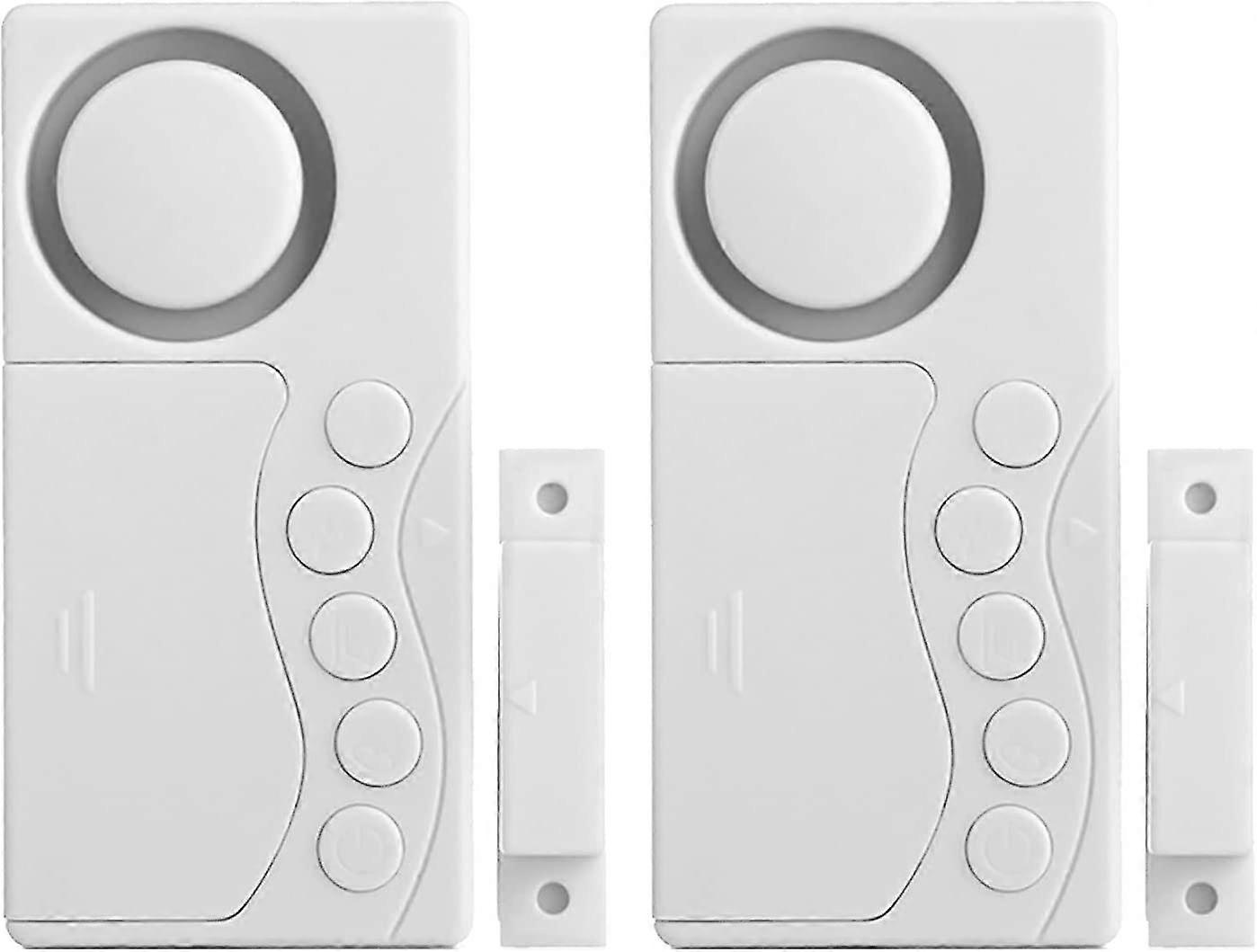 2 Pack Wireless Door Window Freezer Door Alarm 3/15/30/60 Seconds Adjustable Delay Wireless Open Sensor