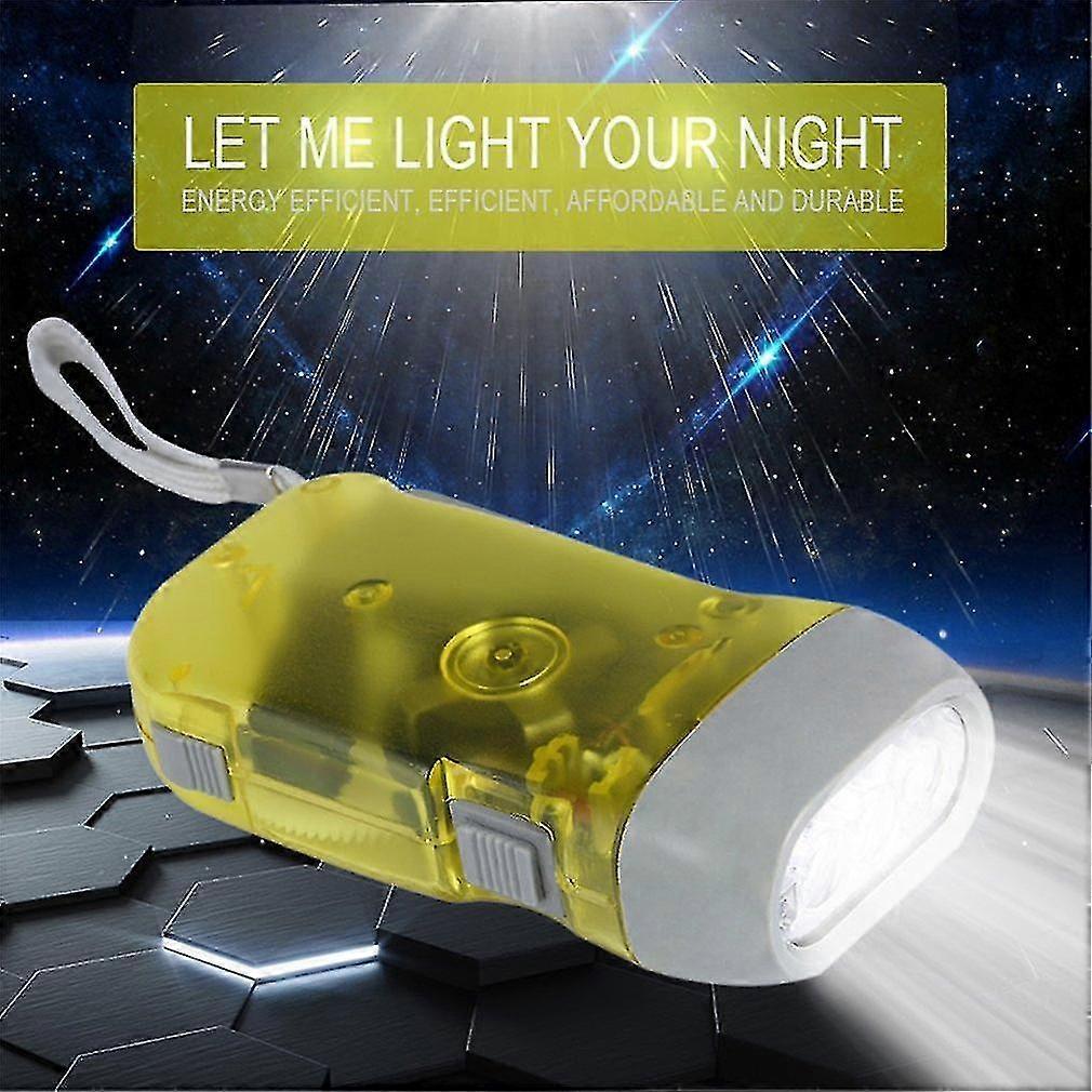 3 أدى دينامو الرياح حتى مصباح يدوي ضوء اليد الصحافة كرنك NR التخييم