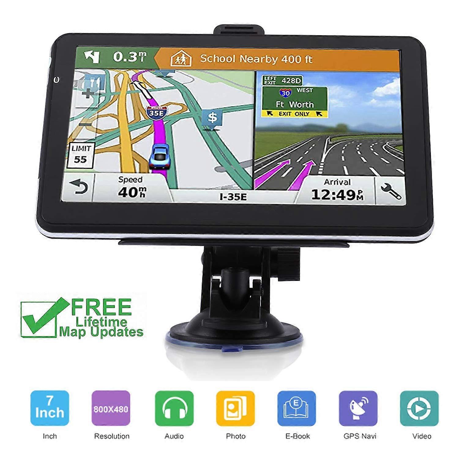 7 inch Car Gps Navigator touch Screen with newest full Europe map