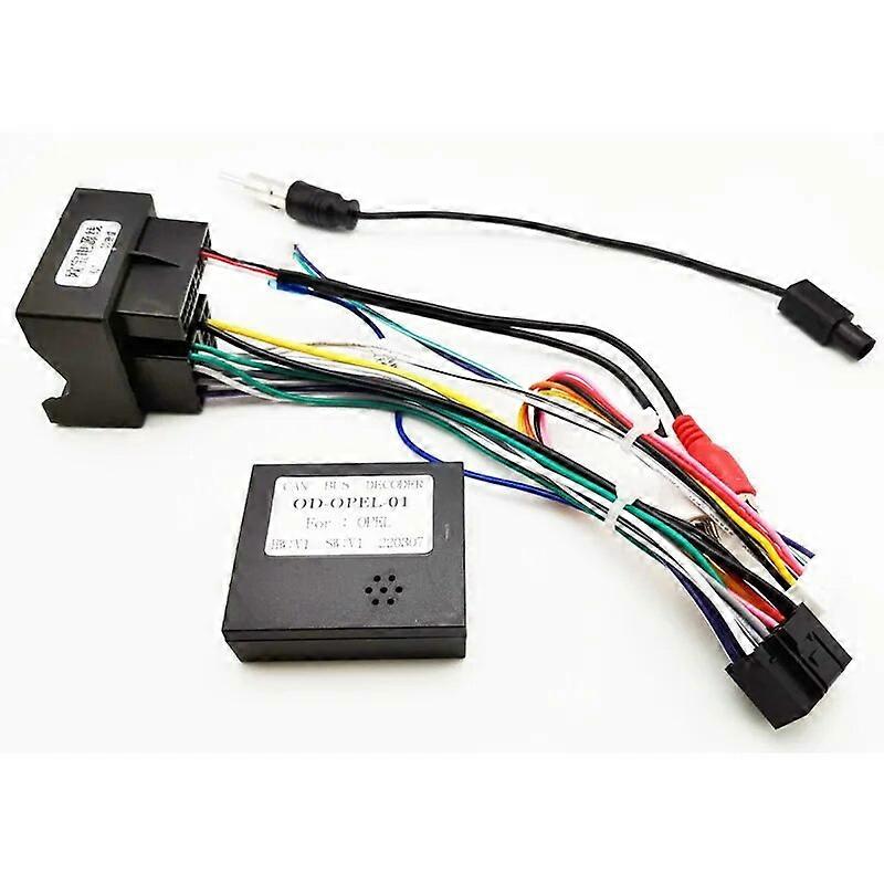Καλωδίωση Quadlock Αποκωδικοποιητής προσαρμογέα CANBUS RCA 16 καρφίτσα σε συνδετήρα τετραπλής κλειδαριάς Καλώδιο αυτοκινήτου για Opel Astra Corsa Antara Vectra