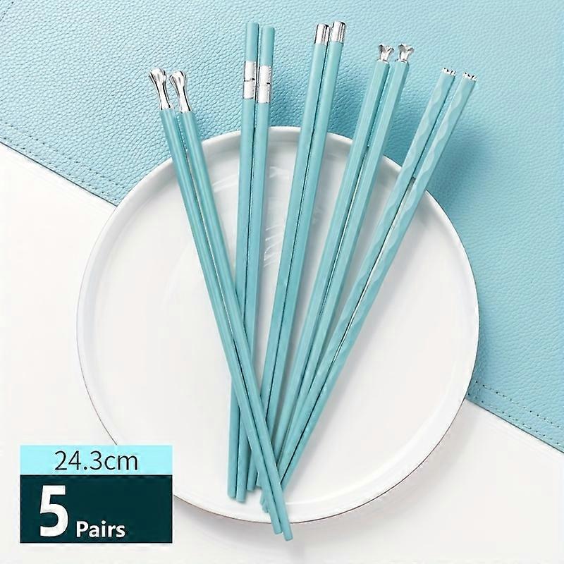 2023 New Chopsticks Household Alloy Chopsticks One Person One Chopsticks Live Group Purchase