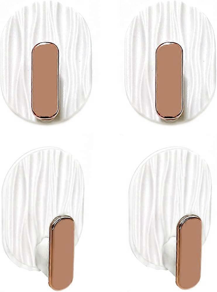 4 Adhesive Hooks, For Sticky Hooks, For Bathroom Hooks, Adhesive Hook for Office, Self Adhesive Hanging Hooks, Kitchen, Door, Keys (4 Pcs)