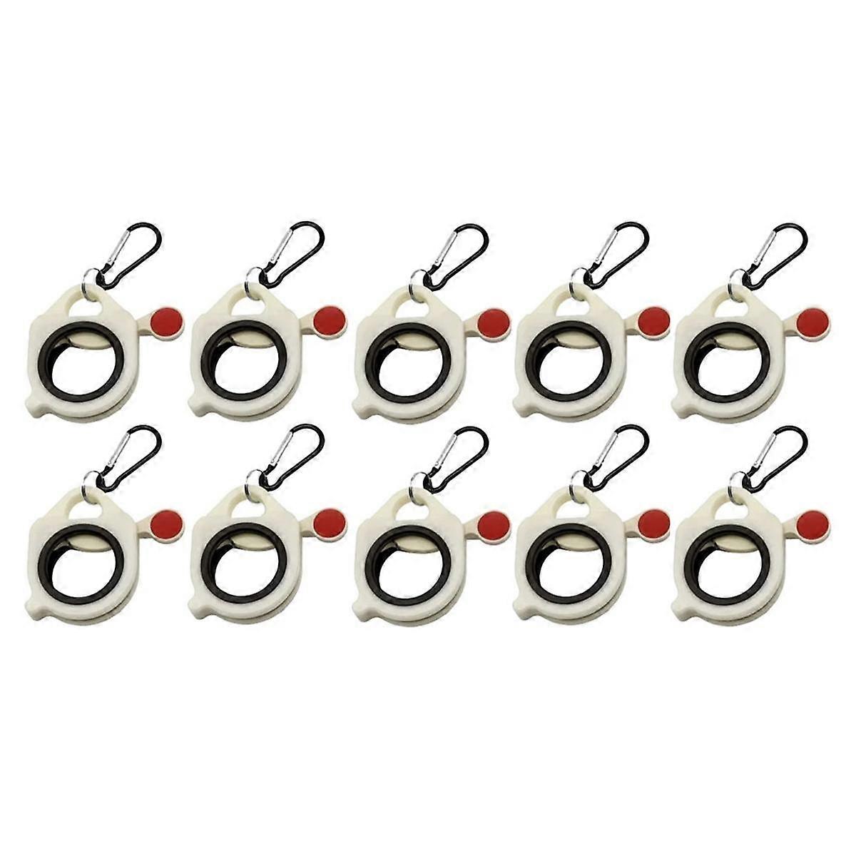 10Pcs Fluorescent Cable Tie Organizer Storage Cable Tie Holder Portable Cable Tie Storage Tool
