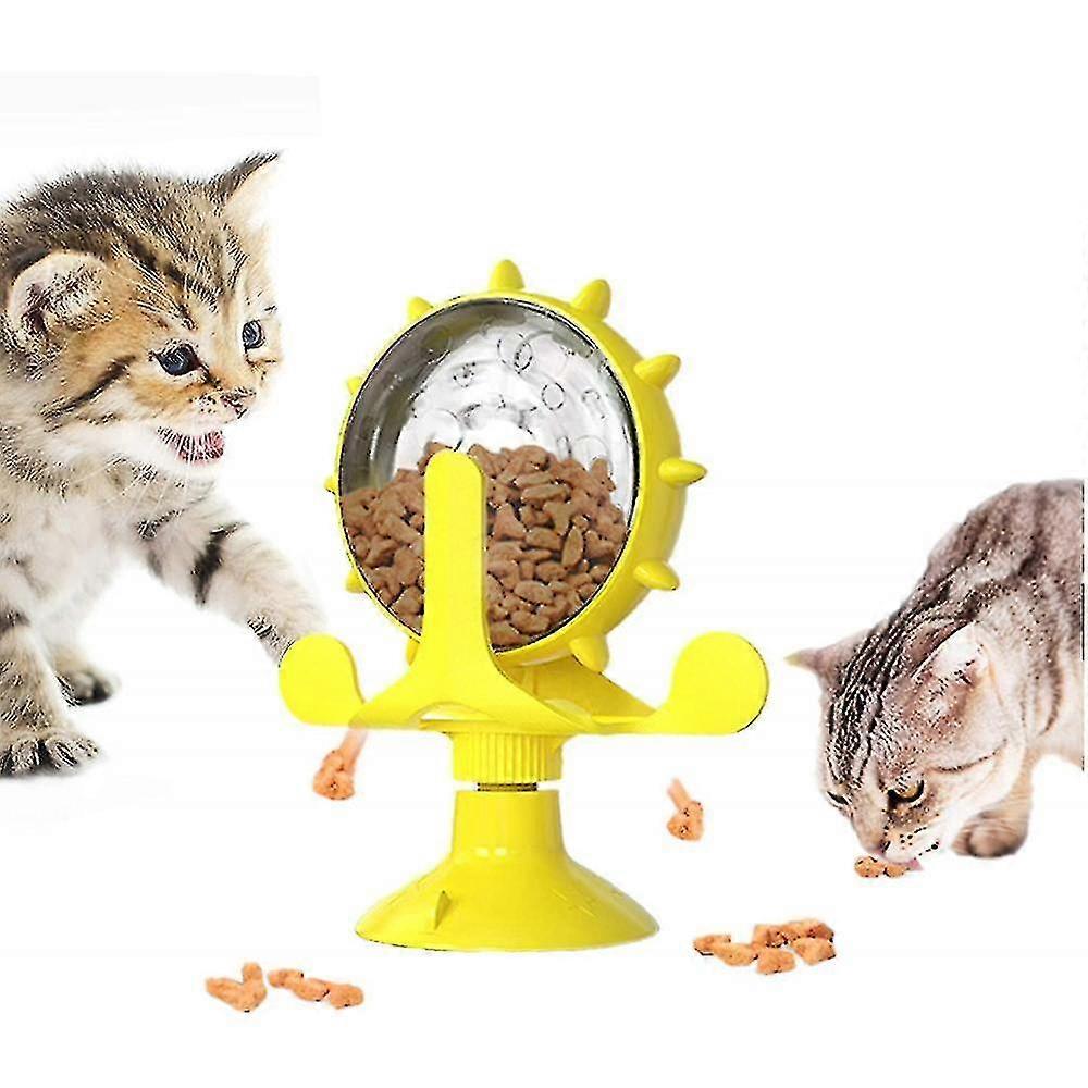 Windmill Cat Toy, Nteractive Toy Slow Feeder