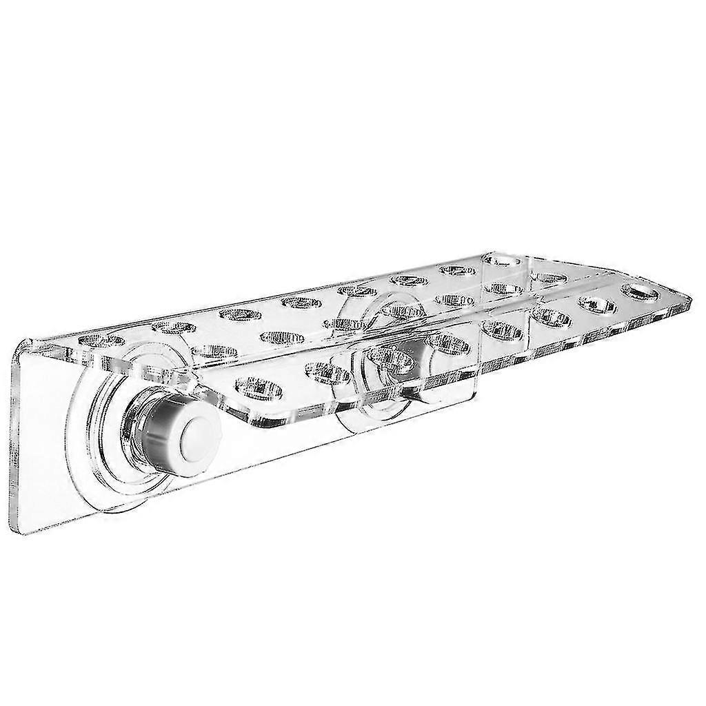 Acrylic Frag Rack for Aquarium - Holds up to 23 Plugs with Powerful Suction Cup