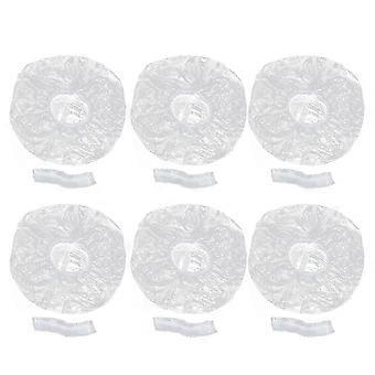 200pcs One-time Bathing Caps Disposable PE Shower Caps Elastic Bath Caps Bathroom Supplies for Women Men-FCY