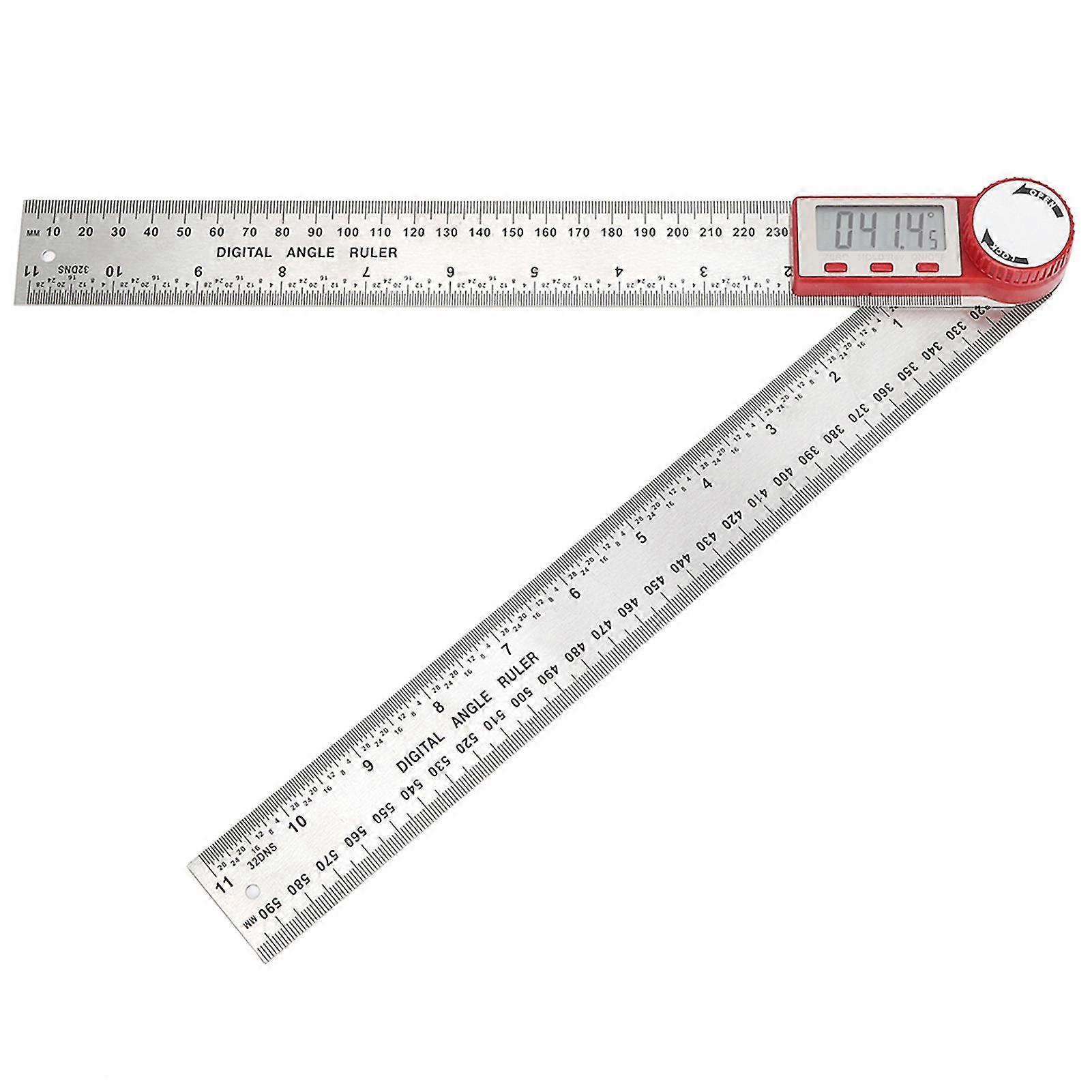Stainless Steel Electronic Ruler Digital with 360 Degree Measure and DC Motor Controller Type 0-300mm Length Range