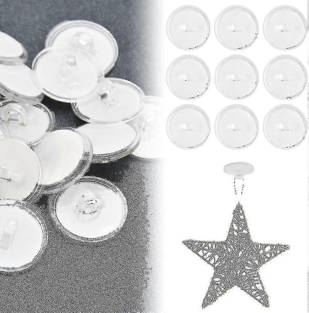 50 Pcs Ceiling Hook Adhesive Hook 20mm Plastic Hook Without Drilling Hook Ceiling Fixing Adhesive Wa