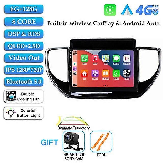 Android 12 For Hyundai Solaris Accent 2 II 2020 - 2021 Car Radio Multimedia Video Player Navigation GPS No 2 Din DVD Carplay