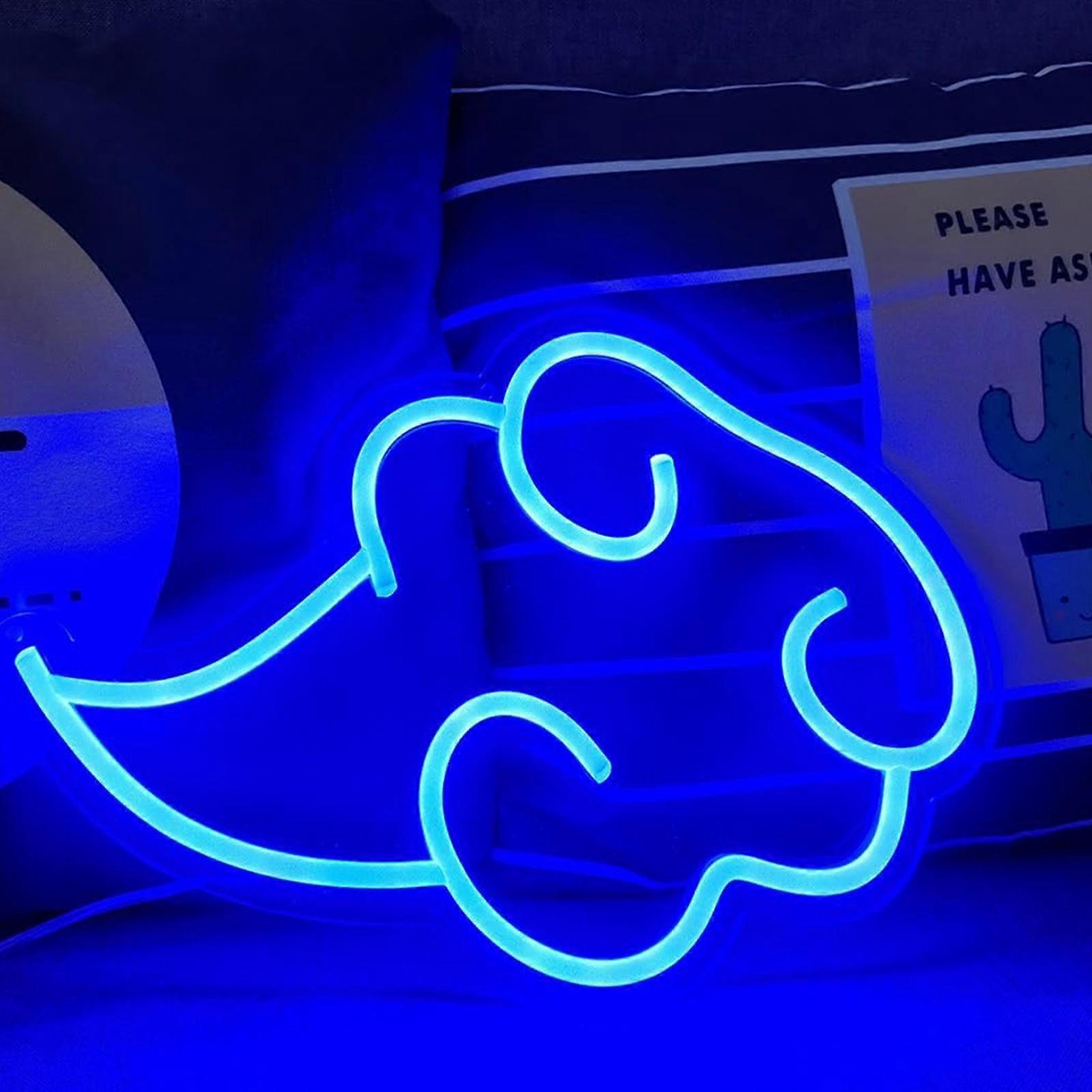 Neon Znak, Anime Cloud Neon do dekoracji ścian, Neon do gier, Łatwe do zawieszenia i regulowane Jasności Znaki ścienne, Lampka nocna USB