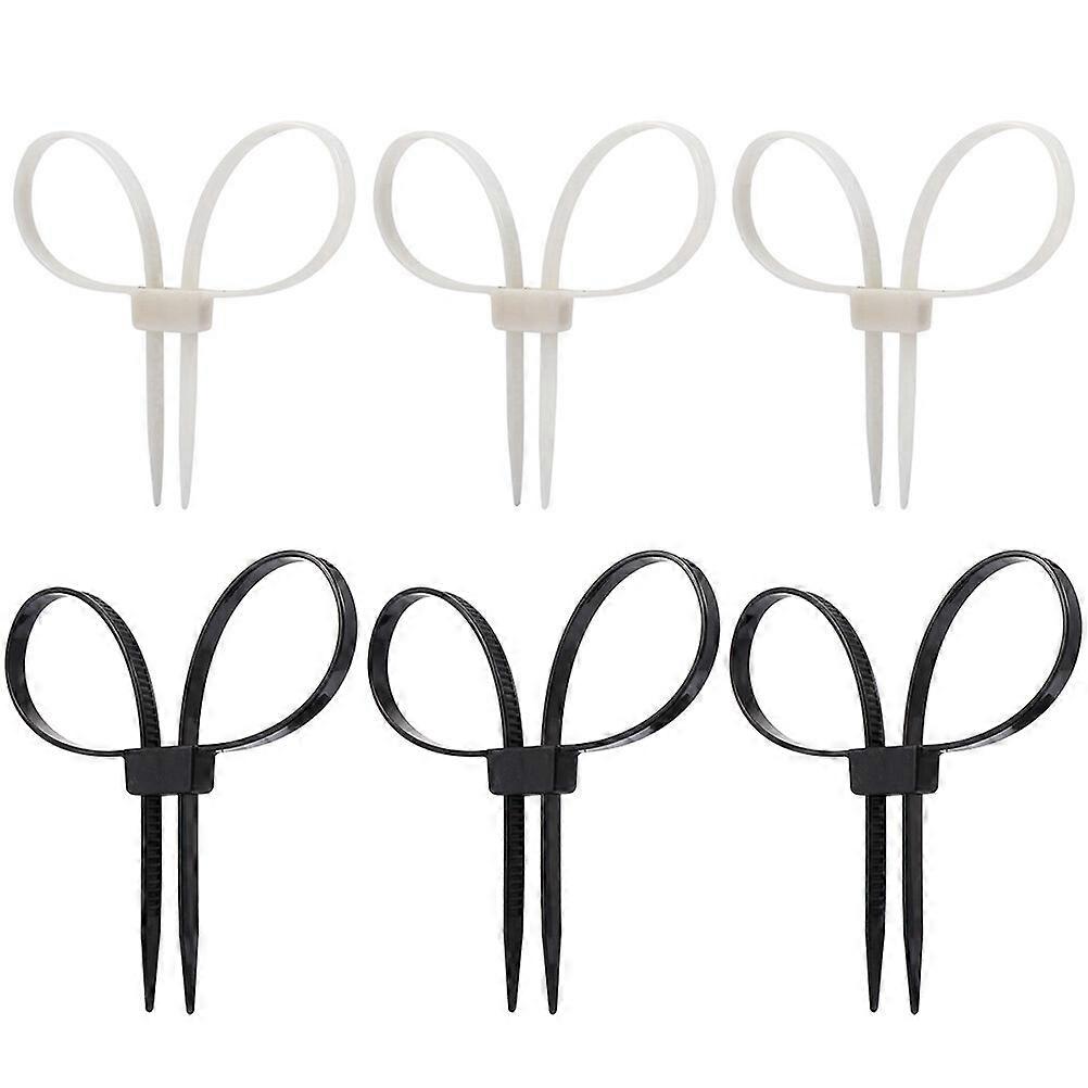 6pcs Cable Ties Self-locking Fixing Cable Zip Ties Multipurpose Binding Ties