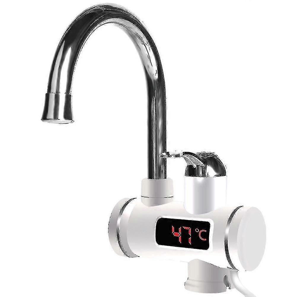 360 Degree Electric Tankless Water Heater Faucet Kitchen Fast Heating Led New - European Standard